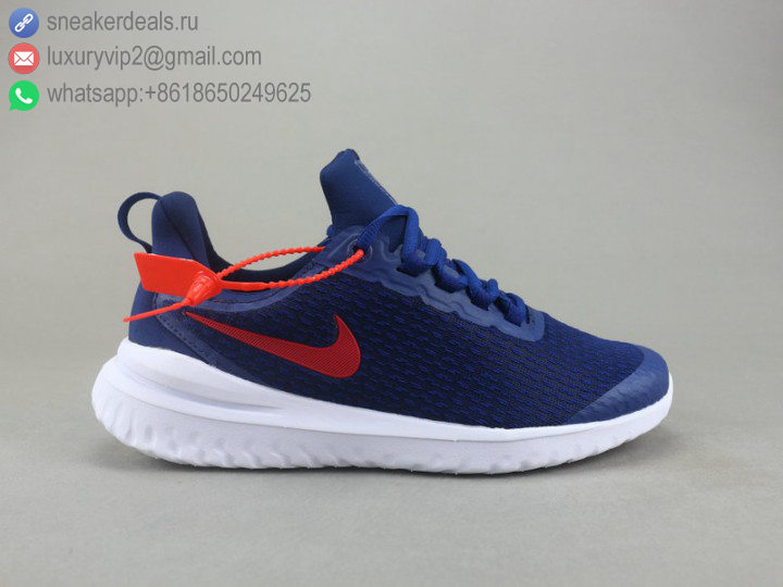 NIKE EPIC REACT FLYKNIT BLUE RED UNISEX RUNNING SHOES